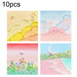 H034 10 Stück abreißbare Notizblöcke, Nachrichten, Notizen, Handbuch, dekorative Aufkleber, 10 sets Moon Series Random, 10 sets Sunny Series Random, 10 sets Peaks And Mountains Series Random, 10 sets Misty Cloud Peak Series Random...