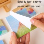 H034 10 Stück abreißbare Notizblöcke, Nachrichten, Notizen, Handbuch, dekorative Aufkleber, 10 sets Moon Series Random, 10 sets Sunny Series Random, 10 sets Peaks And Mountains Series Random, 10 sets Misty Cloud Peak Series Random... – Bild 3