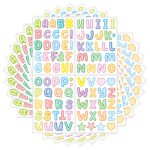 20 PCS ZPKTZM Kinder Cartoon Bunte Buchstaben Aufkleber DIY Lunch Box Mark Wasserdicht Aufkleber, Waterproof Sticker – Bild 2