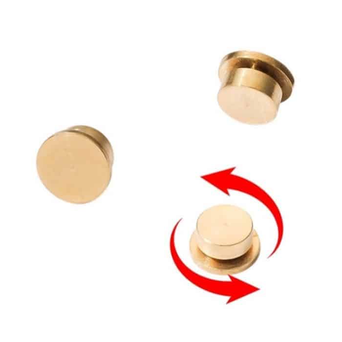 20 Stück drehbares Metalllager für DIY-Kristallschmuck, Nagelkunstdekorationen, 3.7x3.5x2.2mm, 4x5x2.5mm – Bild 2