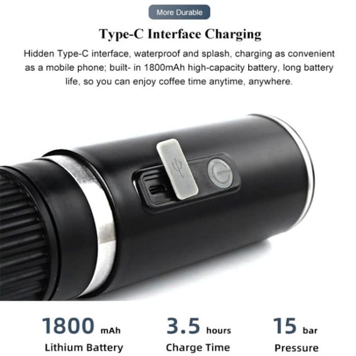 KFJ100 Tragbare universelle automatische Espresso-Kapsel-Kaffeemaschine, KFJ100 – Bild 4