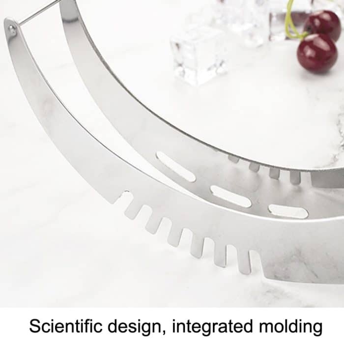 YG-WS03 Edelstahl-Wassermelonen-Clip, leicht zugänglich, integrierter Kunststoffgriff, Cantaloupe-Schnitt-Obstschneidegerät, Watermelon Clip – Bild 4