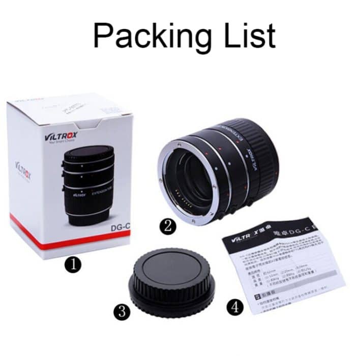 Für Canon EOS Serie VILTROX DG-C Kamera Automatische Nahring-Makrohalterung – Bild 6