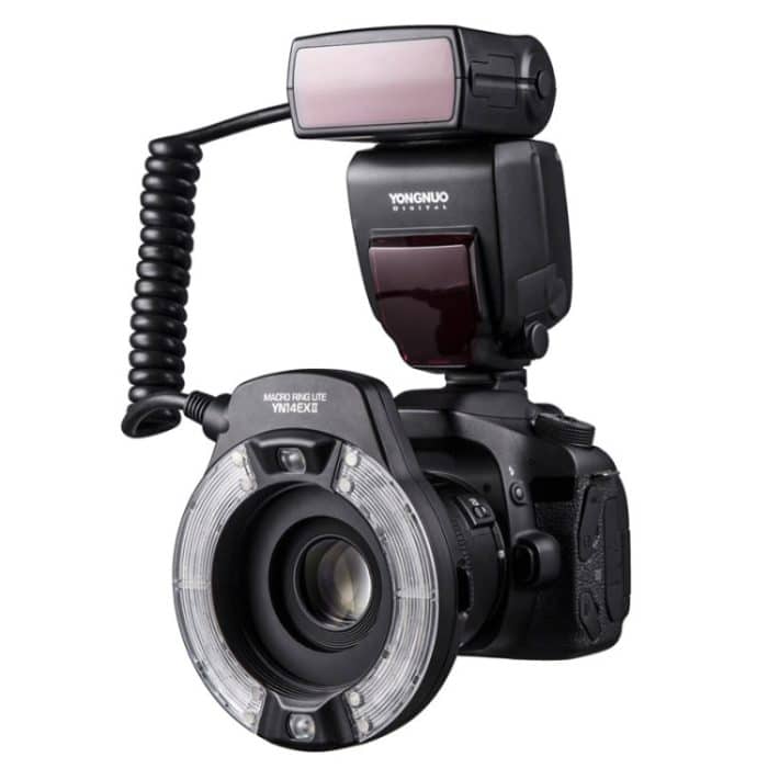 Für Canon TTL Oral Insect Insect Teeth Ringlicht YONGNUO YN-14EX II Macro Ring Flash Speedlite – Bild 1