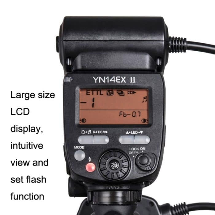 Für Canon TTL Oral Insect Insect Teeth Ringlicht YONGNUO YN-14EX II Macro Ring Flash Speedlite – Bild 3