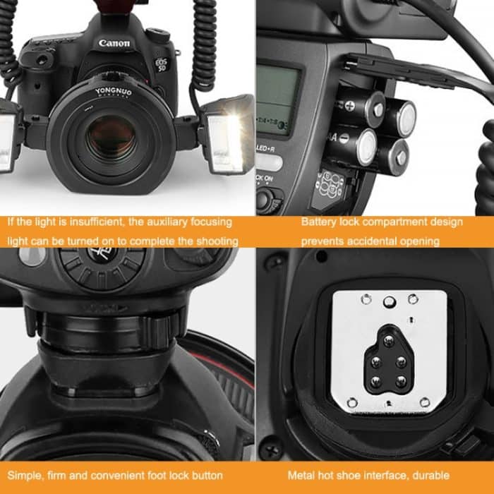 Für Canon TTL Oral Insect Insect Teeth Ring Light YONGNUO YN24EX Macro Ring Flash Speedlite, YN24EX – Bild 4