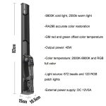 Bunte Stablichthand hält LED-Fotografie-Fili-Lichter, YONGNUO YN660 RGB Standard Version, YONGNUO YN660 RGB Standard Version+Remote Control, YONGNUO YN660 RGB Standard Version+Power Adapter... – Bild 2