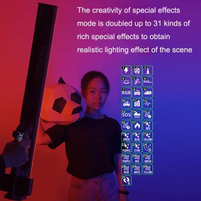 Bunte Stablichthand hält LED-Fotografie-Fili-Lichter, YONGNUO YN660 RGB Standard Version, YONGNUO YN660 RGB Standard Version+Remote Control, YONGNUO YN660 RGB Standard Version+Power Adapter... – Bild 4