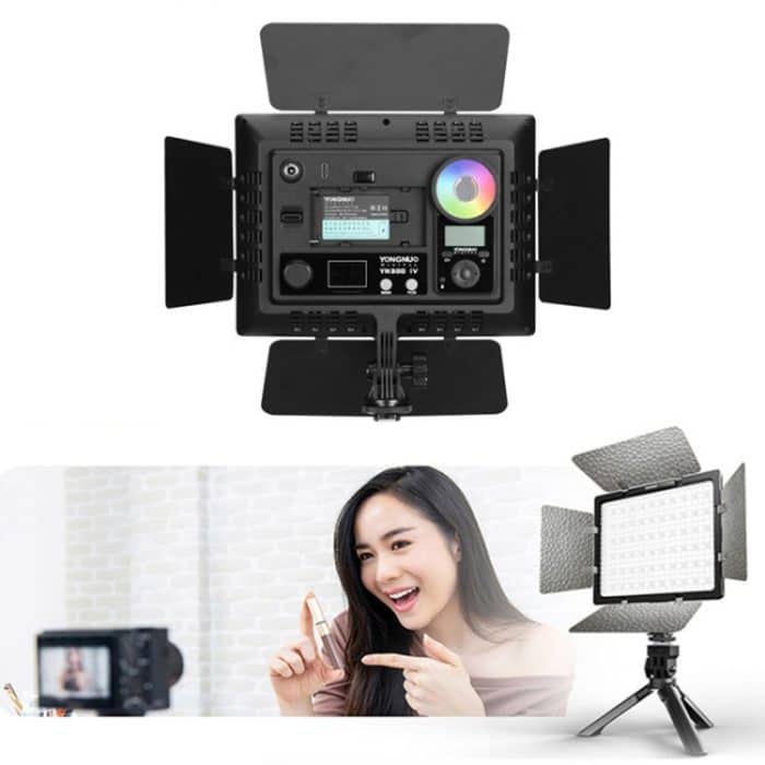 YONGNUO YN300IV Vier Generationen RGB-Vollfarb-Fotografielampe Doppelfarbiges LED-Fülllicht, Stil:, YN300IV Standard, YN300IV EU Plug Power Adapter – Bild 1