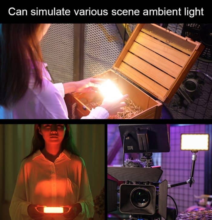 Weeylite RB08P 52LEDs RGB bunter Lichteffekt Mini-Fotografie-Fülllicht – Bild 5