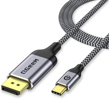 QGeeM QG-UA13 Typ-C zu DP 4K 60Hz Nylon geflochtenes Adapterkabel, Länge:, 1.2m (4K-60Hz), 1.8m (4K-60Hz), 3m (4K-60Hz)
