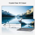 QGeeM QG-UA13 Typ-C zu DP 4K 60Hz Nylon geflochtenes Adapterkabel, Länge:, 1.2m (4K-60Hz), 1.8m (4K-60Hz), 3m (4K-60Hz) – Bild 5