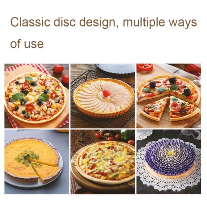 BM1076 Runde Pizza Pie Antihaft-Backform mit perforierter Backform, 12 inches – Bild 5