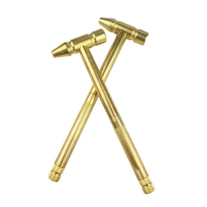 2 Stück 6-in-1 multifunktionaler Mini-Haushalts-Messinghammer-Schraubendreher, 6 in 1 – Bild 1