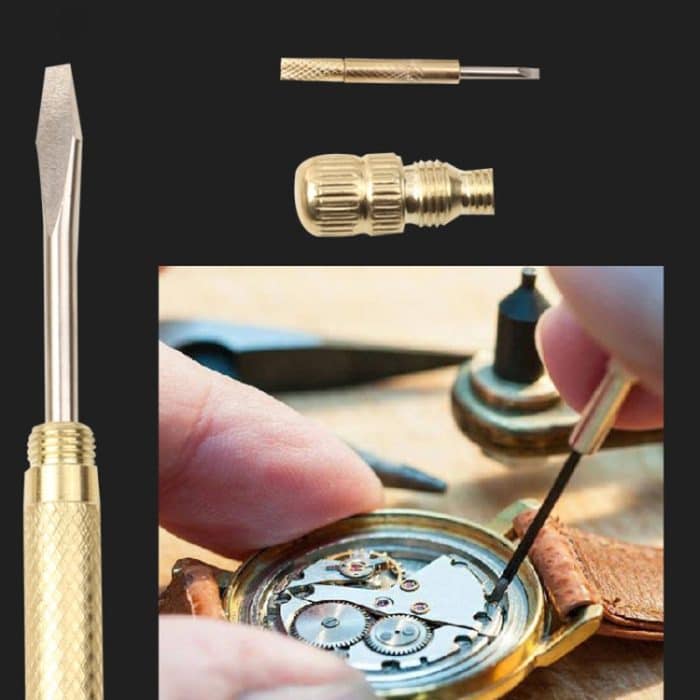 2 Stück 6-in-1 multifunktionaler Mini-Haushalts-Messinghammer-Schraubendreher, 6 in 1 – Bild 7