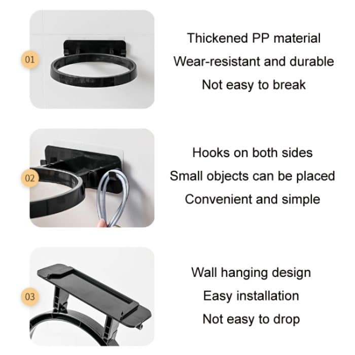 2 Stück Haushalts-Wandbehang Basketball-Aufbewahrungsständer – Bild 3