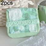 BD0443 2 Stück Sanitär-Aufbewahrungsbeutel mit Cartoon-Muster und großem Fassungsvermögen, BD0443 (Flower Rabbit), BD0443 (Pink Tulip), BD0443 (White Rose), BD0443 (Sunflower), BD0443 (Beige Flower), BD0443 (Green Flower), BD0443 (Red Flower)...