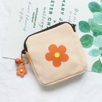 Damenbinden-Aufbewahrungstasche, große Kapazität, kleine Tasche, Segeltuch, einfache kurze Geldbörse, Pink, Orange, Light Purple, Sky Blue