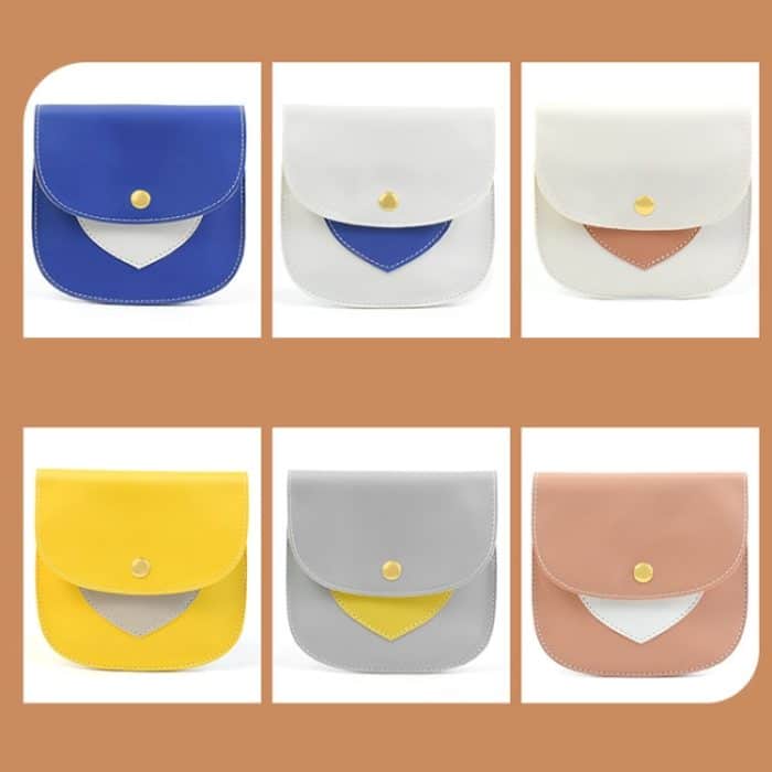 2 Stück tragbare Aufbewahrungstasche für Damenbinden aus PU mit großer Kapazität, White+Blue, White+Skin, Yellow+Gray, Gray+Yellow, Blue+White, Skin+White – Bild 2