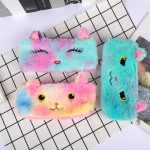3 Stück Laser Color Kitten Plush Student Stationery Federmäppchen – Bild 4
