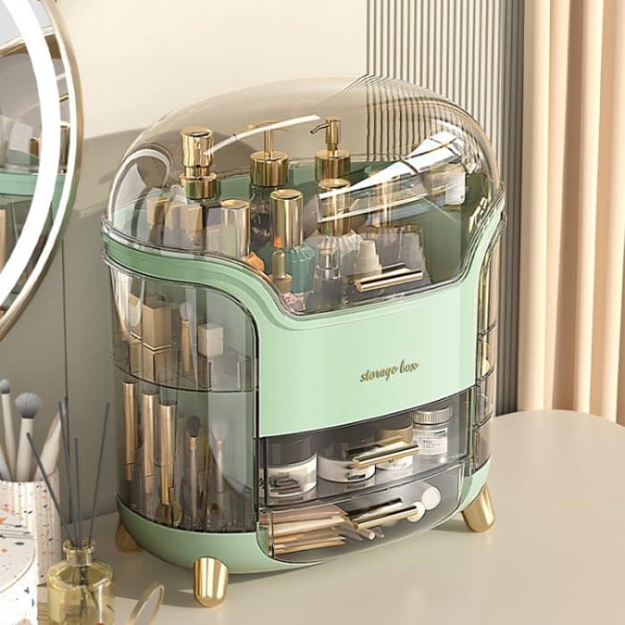 Desktop-Schminktisch, kosmetische, staubdichte Aufbewahrungsbox – Bild 6