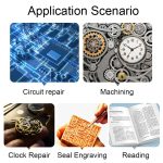 81007-B 1,5-fach/2-fach/2,5-fach/3,5-fach optische Linse Reparaturlupe für auf dem Kopf montierte Uhren – Bild 6