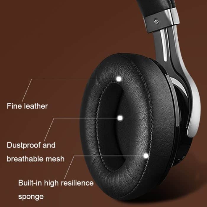 Für Edifier W855BT 1 Paar Headset. Weiche und atmungsaktive Schwammabdeckung, Black Protein, Brown Protein, Black Lambskin, Brown Lambskin, Black, Brown, Black Ice Silk, Black Net – Bild 5