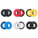 1 Paar Headset-Schwammabdeckung für Sennheiser HD25-1II/25/25SP/25SP-II, Black, Red, Yellow, Blue, White, Black Wrinkled – Bild 2