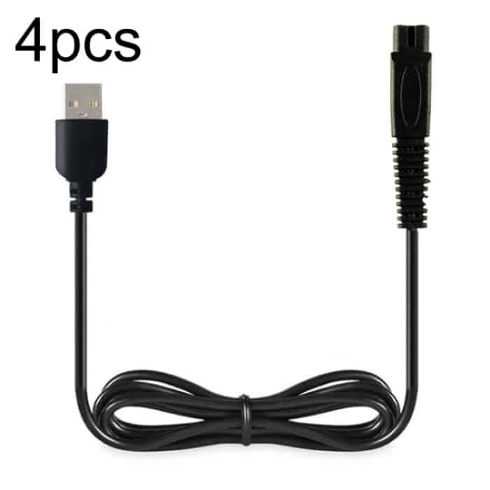 4pcs USB 5V Ladegerät Netzkabel für SID Shaver SA7152 7250 7251 7253 7255 RS339 – Bild 1