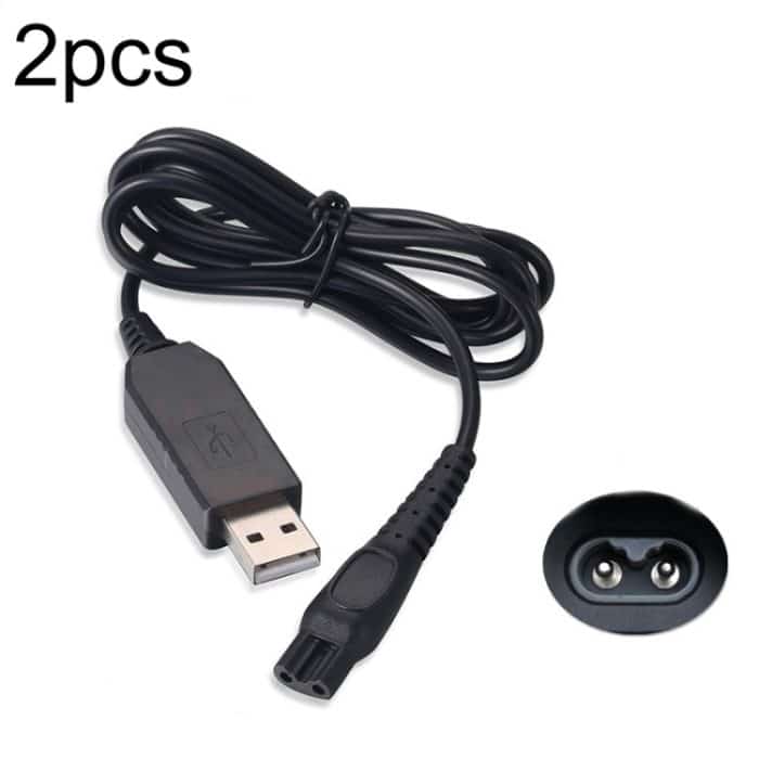 2 stücke HQ8505 15 V Rasierer USB Ladegerät Netzkabel Für PHILIPS HQ7120 HQ8830 PT730 AT757 RQ1060 – Bild 1