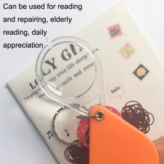 10 Stück 10-fach gefalteter tragbarer Heimstudenten und ältere Menschen halten HD-Mini-Lupe-Schlüsselanhänger, 10pcs(32mm) – Bild 5