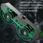 LED leuchtende HiFi-Stereo-Computerlautsprecher, langes Gaming, kabelgebundenes Audio, A39 Wired (Black) – Bild 3