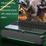 LED leuchtende HiFi-Stereo-Computerlautsprecher, langes Gaming, kabelgebundenes Audio, A39 Wired (Black) – Bild 6