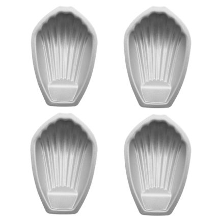 BM1067 Muschelförmige Antihaft-Kuchenform für die Küche, Keksform, Backform, 4pcs Shell, Gold, Silver Thicken, Pink Thicken, White Thicken