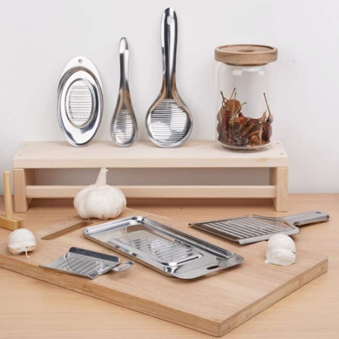 KS1001 verdickte Edelstahl-Ingwer-Knoblauch-Gemüsepüree-Mühle, Square, Shovel, Spoon, Oval – Bild 5