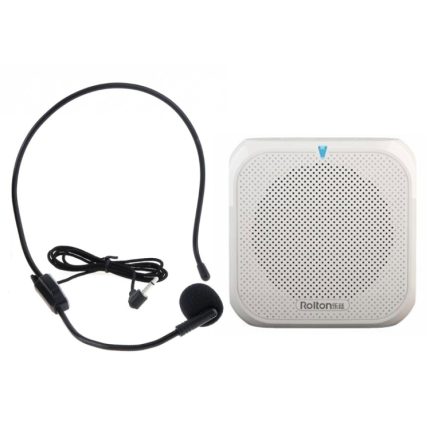 Rolton K400 Mini-Audio-Lautsprecher, Megaphon, Sprachverstärker, unterstützt FM-Radio, TF, MP3, K400