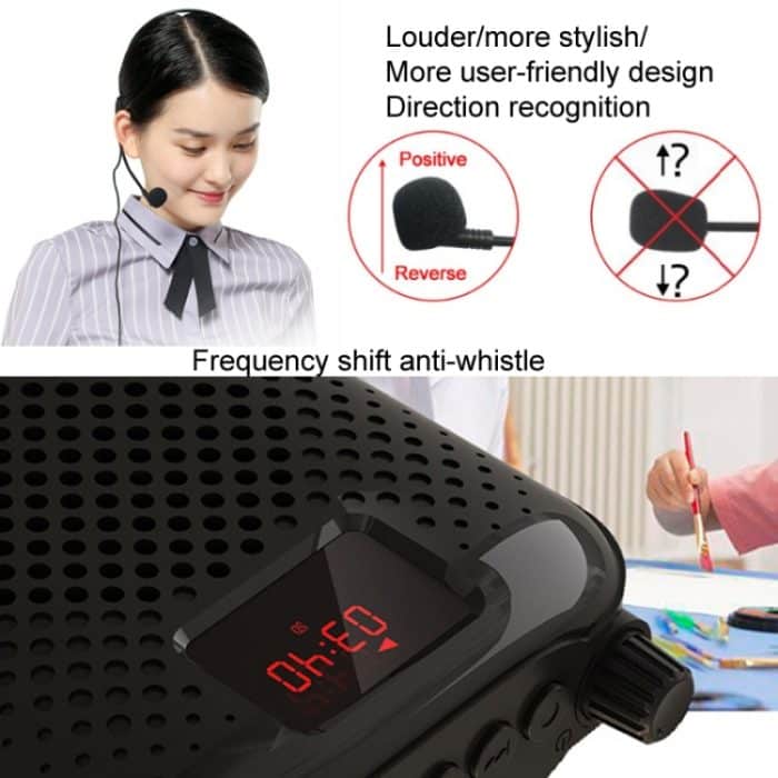 Rolton K500 Bluetooth-Audio-Lautsprecher, Megaphon, Sprachverstärker, unterstützt FM-TF-Aufnahme, K500 – Bild 5