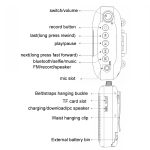 Rolton K500 Bluetooth-Audio-Lautsprecher, Megaphon, Sprachverstärker, unterstützt FM-TF-Aufnahme, K500 – Bild 6