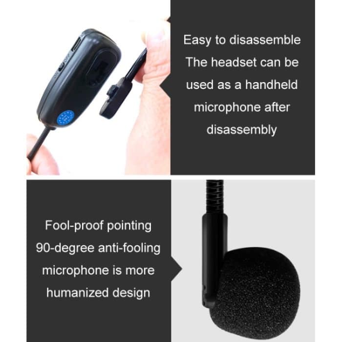 One For Two Outdoor Wireless Mikrofon Audio Headset Verstärker Lautsprecher, U12F – Bild 3