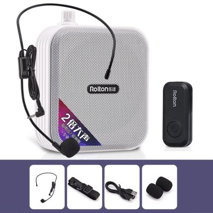 Rolton K600 7,4 V Bluetooth Wireless Audio Lautsprecher Megaphon Sprachverstärker mit Sender, With Transmitter