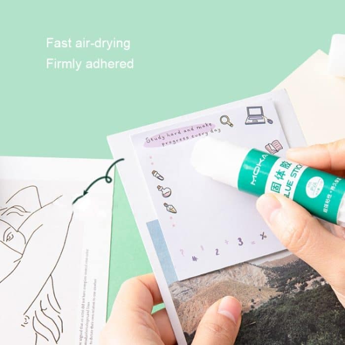 MOKA Solid Glue Student Briefpapier Kinder Handgefertigter Solid Glue Stick, 24pcs 8g, 12pcs 15g, 12pcs 21g, 12pcs 36g – Bild 3