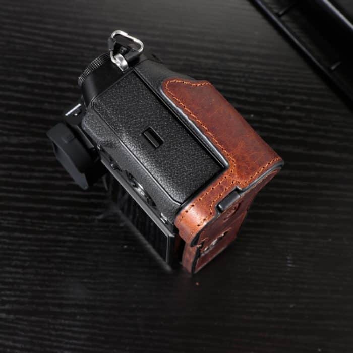 Für FUJIFILM X-T5 Kamera Rindsleder Tasche Anti-scratch Schutzhülle Basis Abdeckung – Bild 5