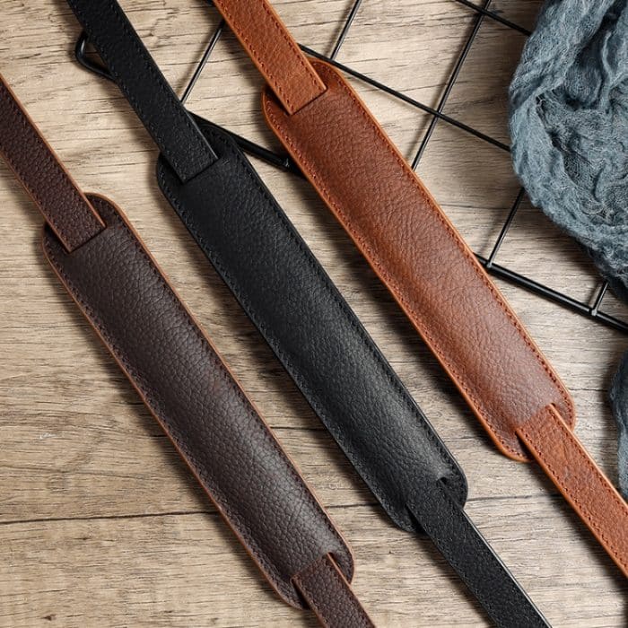 Outdoor-Fotografie Rindsleder-Kamera-Schulter-Hängehals-Wickelgurt, Spezifikation:, Top-layer (Black), Top-layer (Deep Coffee), Top-layer (Coffee), Split Leather (Coffee), Split Leather (Black), Pure Leather (Black), Pure Leather (Deep Coffee)... – Bild 3