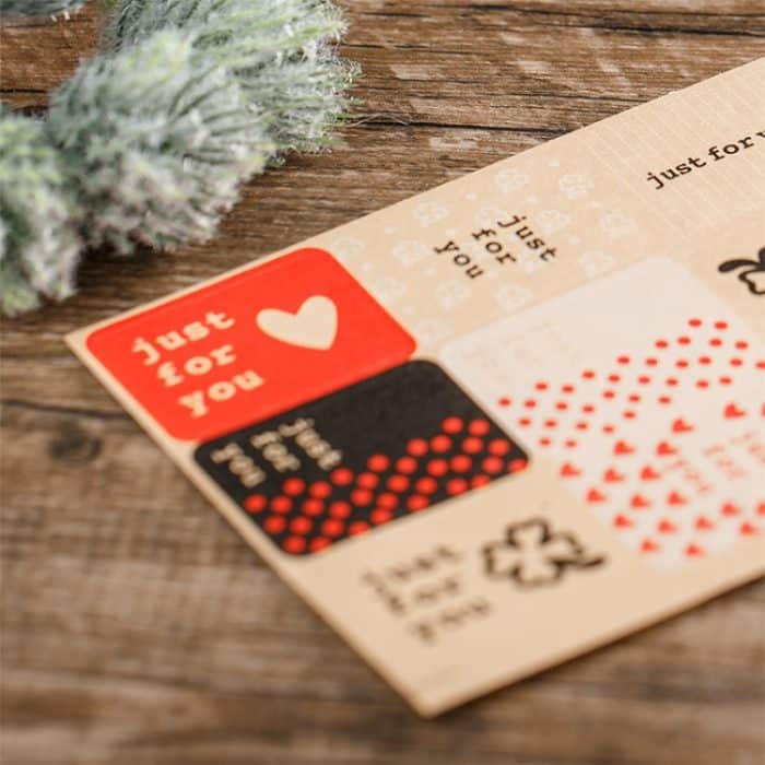 10 Blatt Liebeskuchen-Aufkleber, Backaufkleber, Leder-Papier-Versiegelungsaufkleber – Bild 4