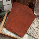 50 Stück B11 Retro-Stil, Kraftpapier, Umschlag, Postkarte, Einladungsbrief, Briefpapier, Red Brown 16x11cm, Light Brown 16x11cm