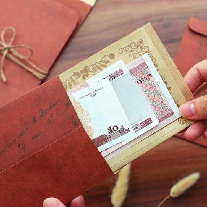 50 Stück B11 Retro-Stil, Kraftpapier, Umschlag, Postkarte, Einladungsbrief, Briefpapier, Red Brown 16x11cm, Light Brown 16x11cm – Bild 4