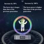 Y-558 Magnetschwebe-Astronaut TWS Bluetooth-Lautsprecher mit RGB-Licht, Stil:, Golden Basic, Silver Basic, Golden Clock Model, Silver Clock Model, Golden Wireless Charging, Silver Wireless Charging – Bild 3