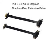 PCI-E 3.0 1X 90 Grad Grafikkarten-/Wireless-Netzwerkkarten-Verlängerungskabel, Kabellänge:, 5cm, 10cm, 15cm, 20cm, 25cm, 30cm, 40cm, 50cm – Bild 2