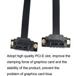 PCI-E 3.0 1X 90 Grad Grafikkarten-/Wireless-Netzwerkkarten-Verlängerungskabel, Kabellänge:, 5cm, 10cm, 15cm, 20cm, 25cm, 30cm, 40cm, 50cm – Bild 4