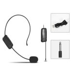 Drahtloses UHF-Headset-Mikrofon, Lavalier-Headset-Verstärker, One For One, One For Two